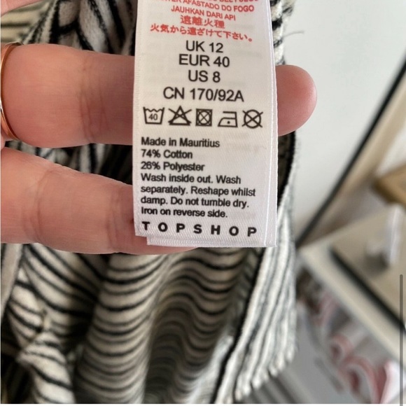 EUC Topshop Stripe Column Midi Tank Dress - Picture 4 of 4